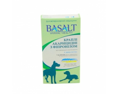 Краплі фіпроніл 1мл/піп. д/кот. і соб. №5 Базальт *5шт*